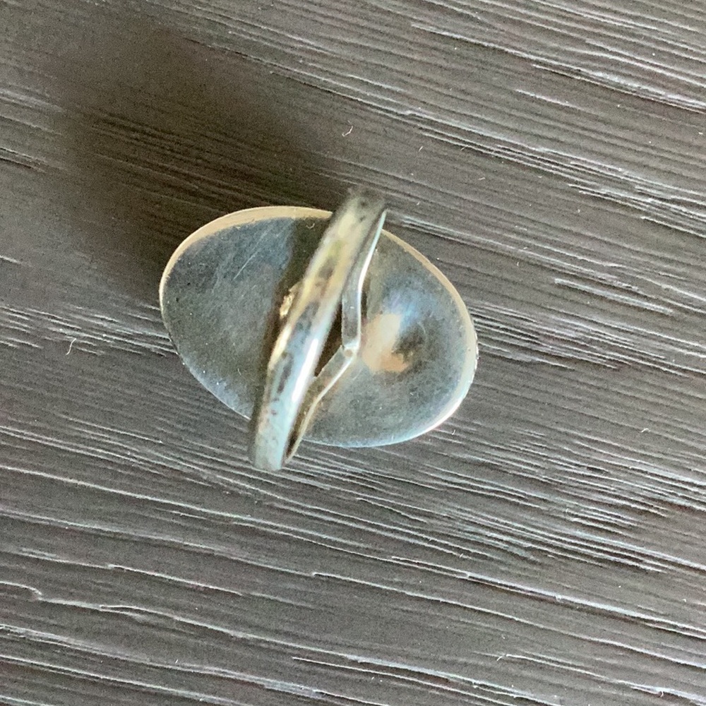 Textured Silver Ring - image 8